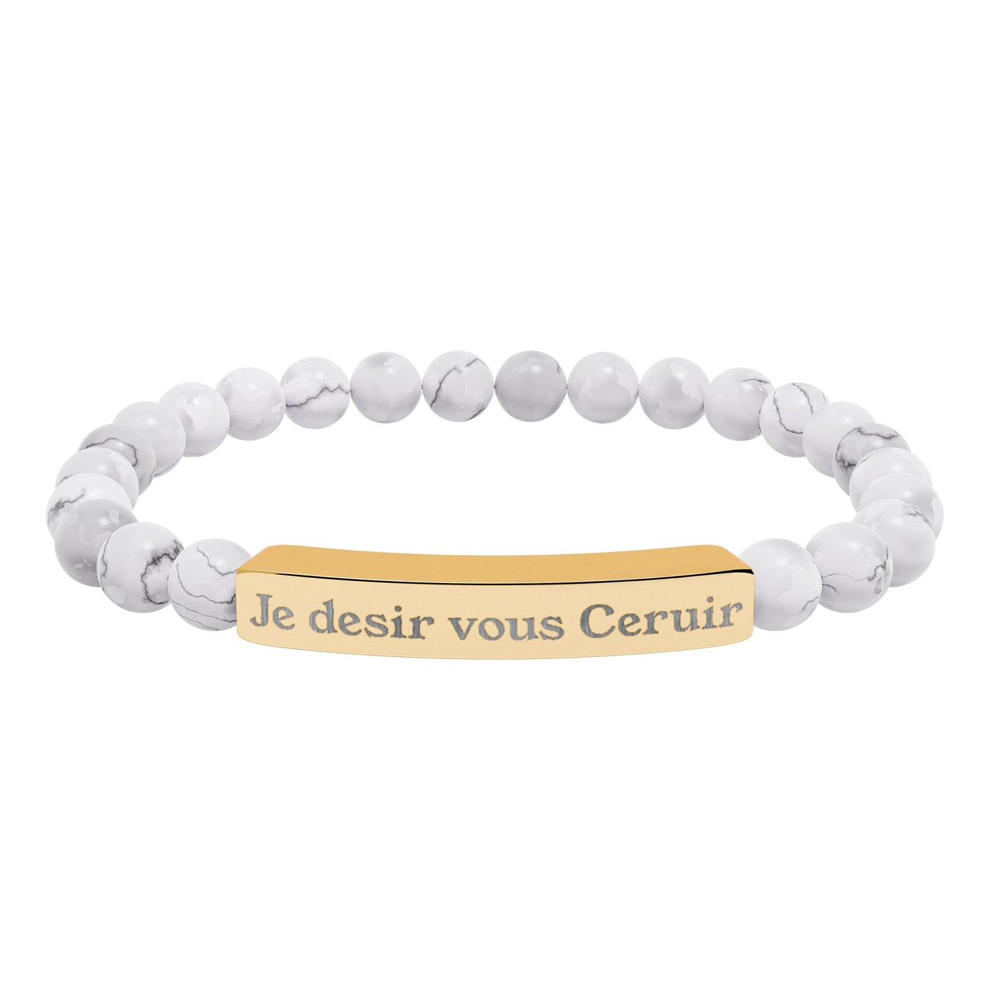 Je desir vous Ceruir Natural Stone Bead Bracelet