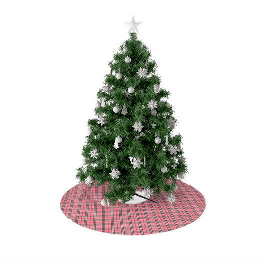 Pink Plaid Christmas Tree Skirt