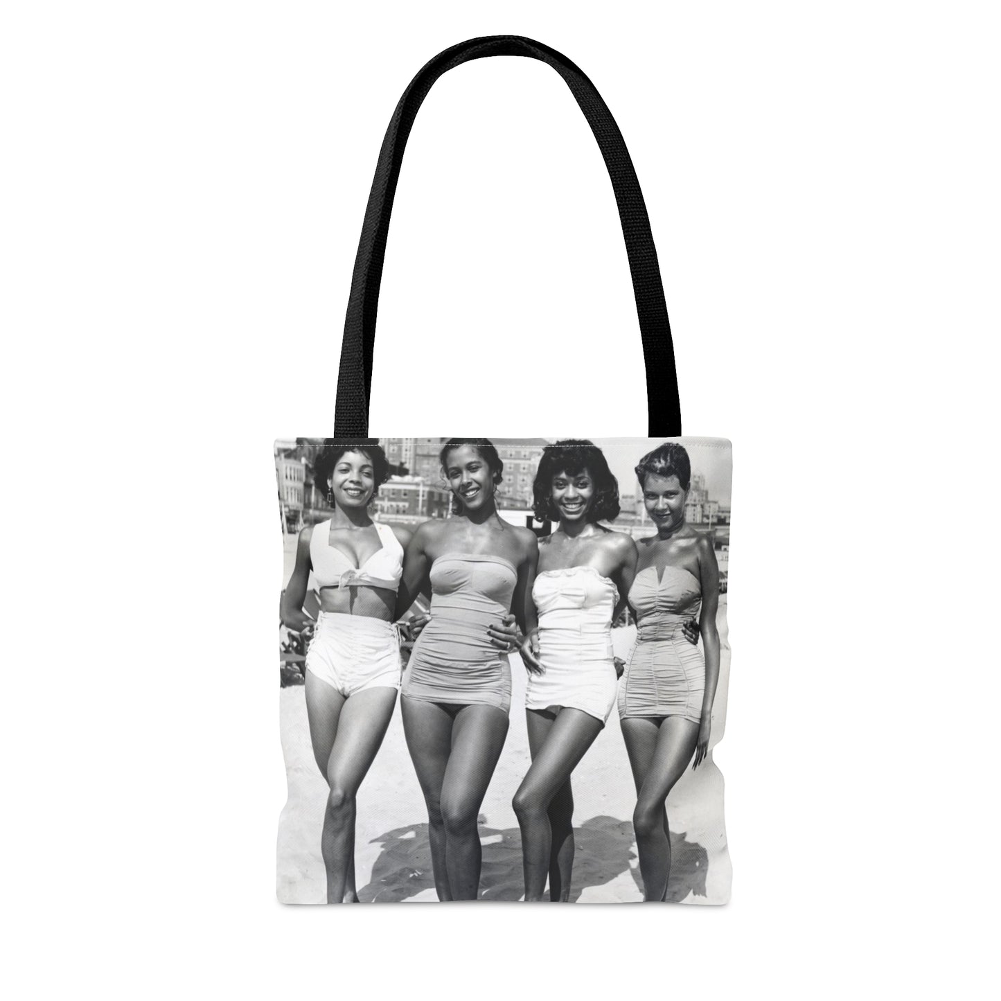Four Black Women At The Beach Tote