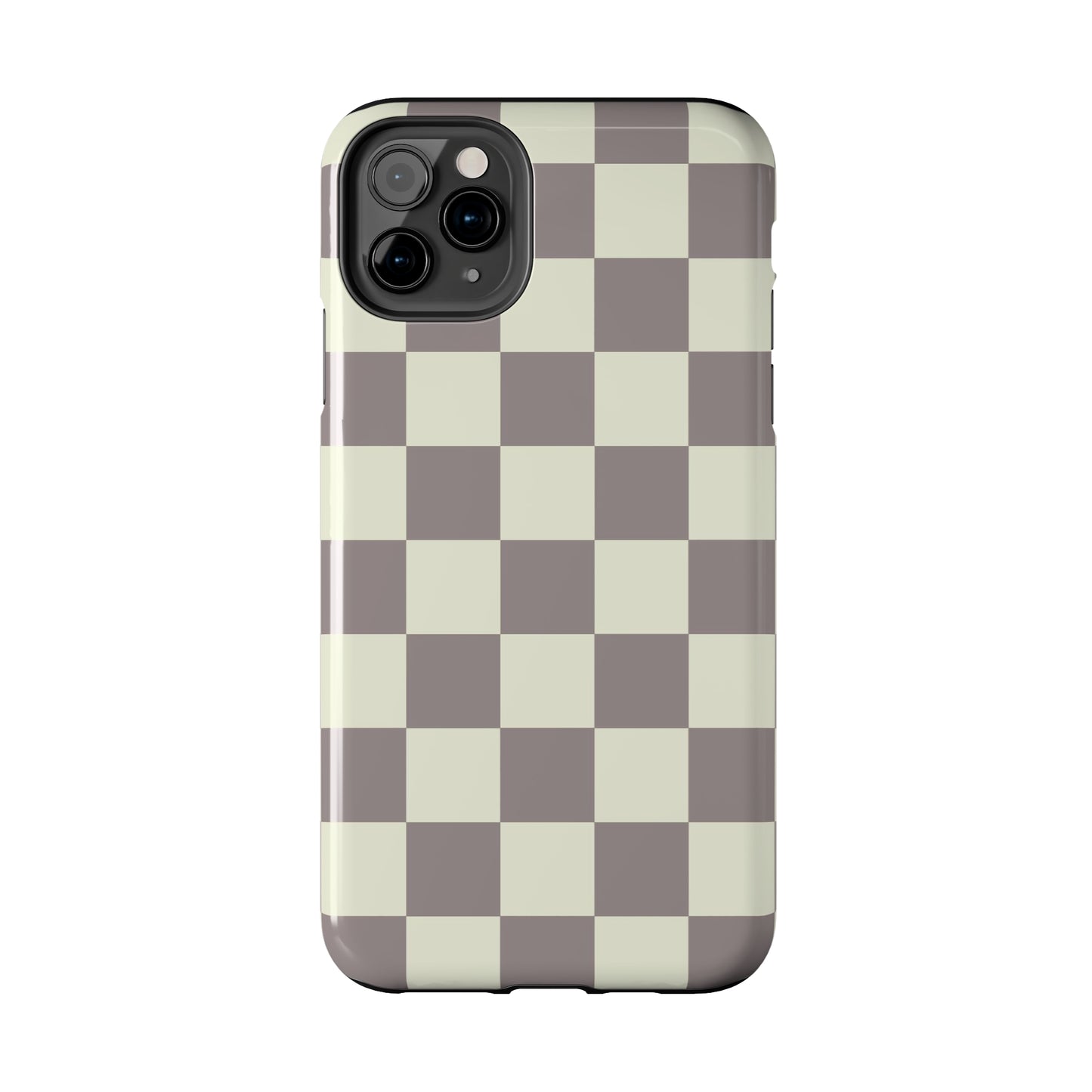 Checkerboard Tough Phone Case in Light