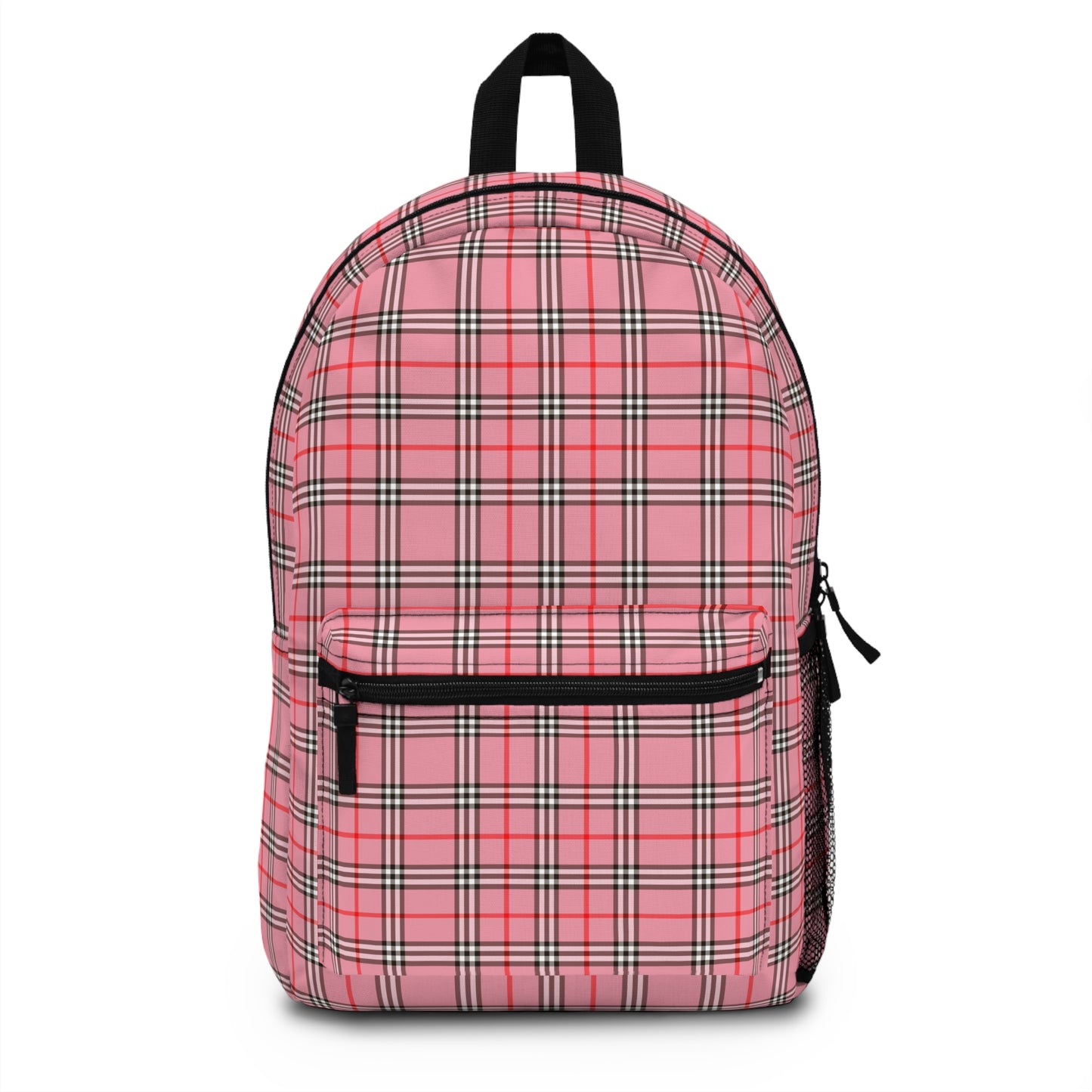 Pink Plaid Backpack