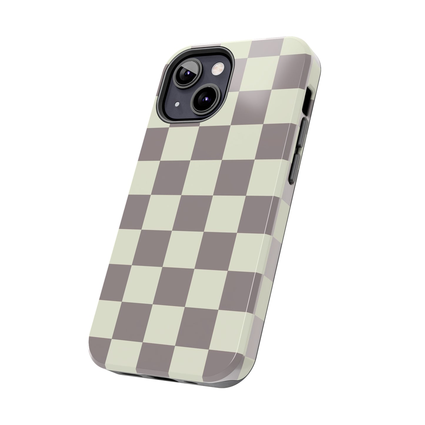 Checkerboard Tough Phone Case in Light