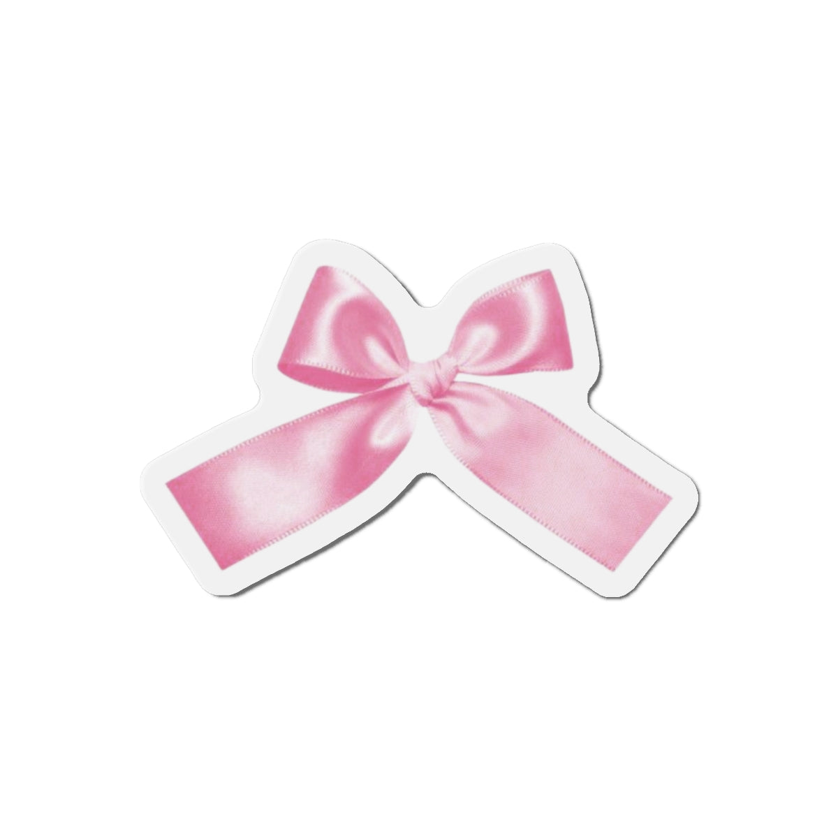 Pink Bow Die-Cut Magnets