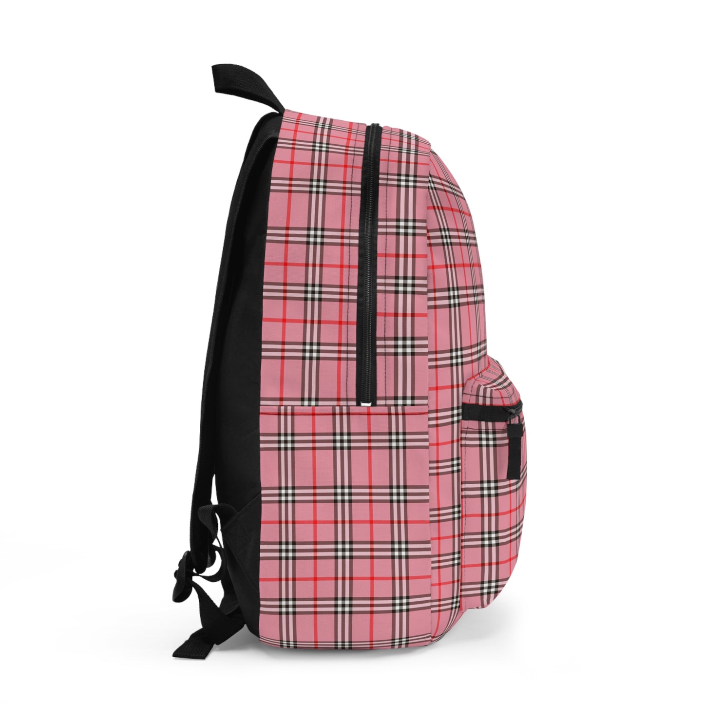 Pink Plaid Backpack