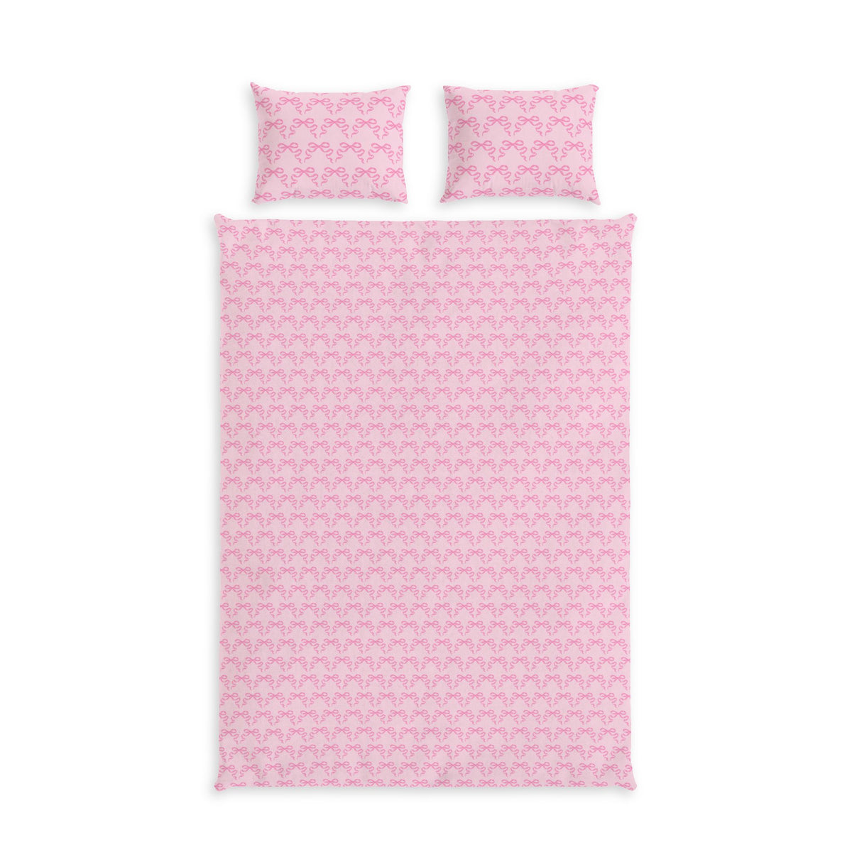 Pink Bows Cotton Bed Set