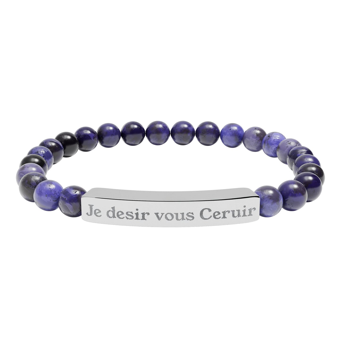Je desir vous Ceruir Natural Stone Bead Bracelet
