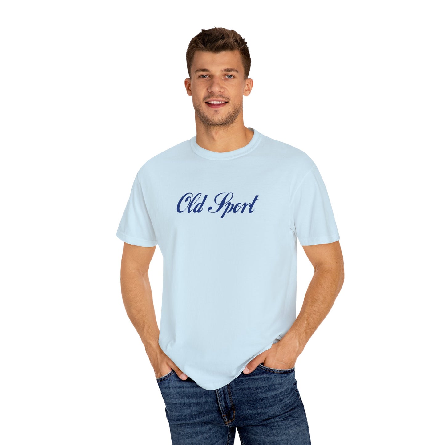 Old Sport Blue Text T-Shirt