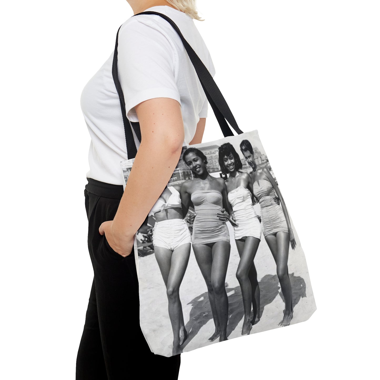 Four Black Women At The Beach Tote