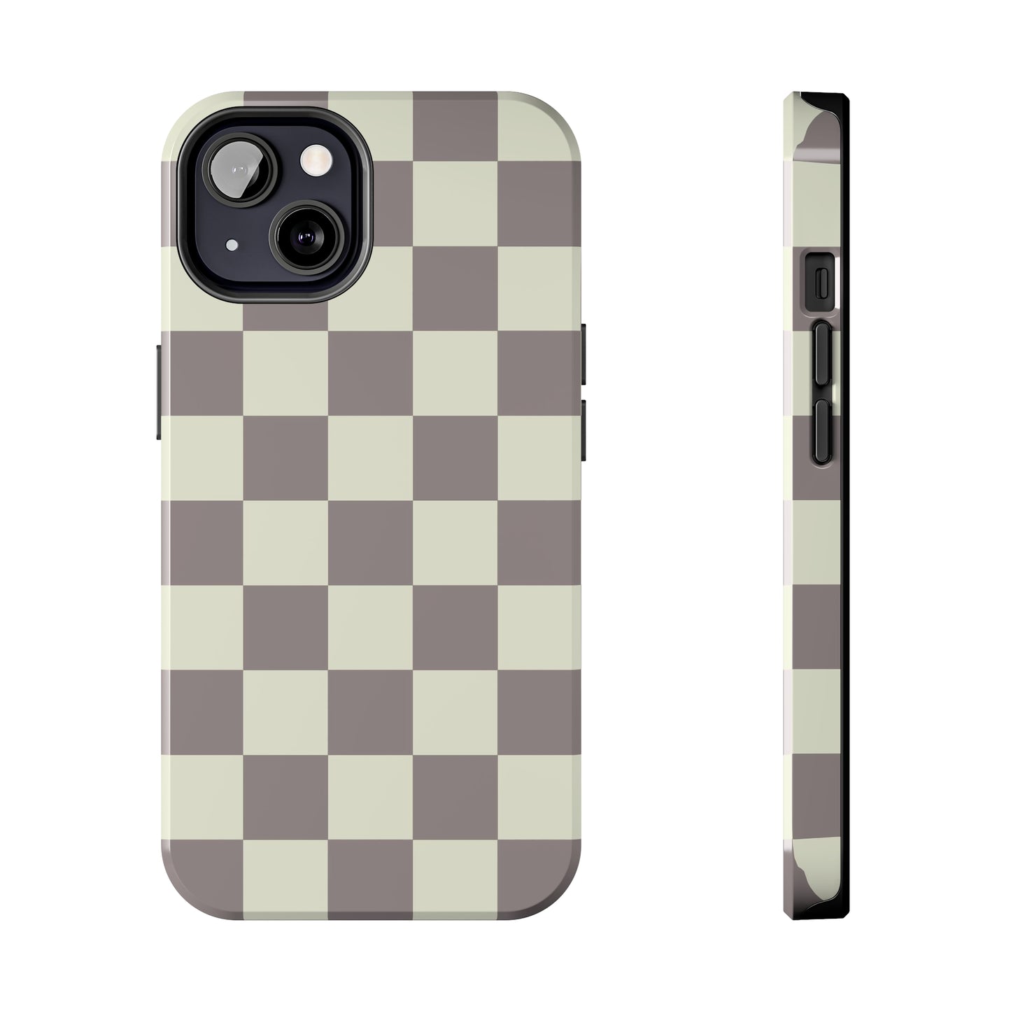 Checkerboard Tough Phone Case in Light