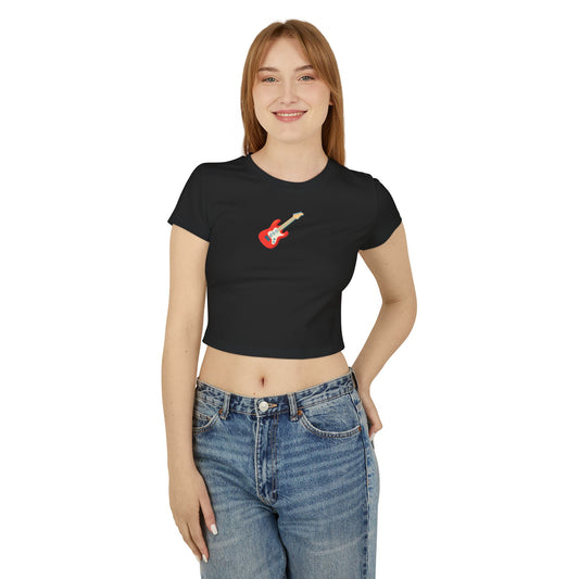 Guitar Emoji Organic Cotton Baby Tee