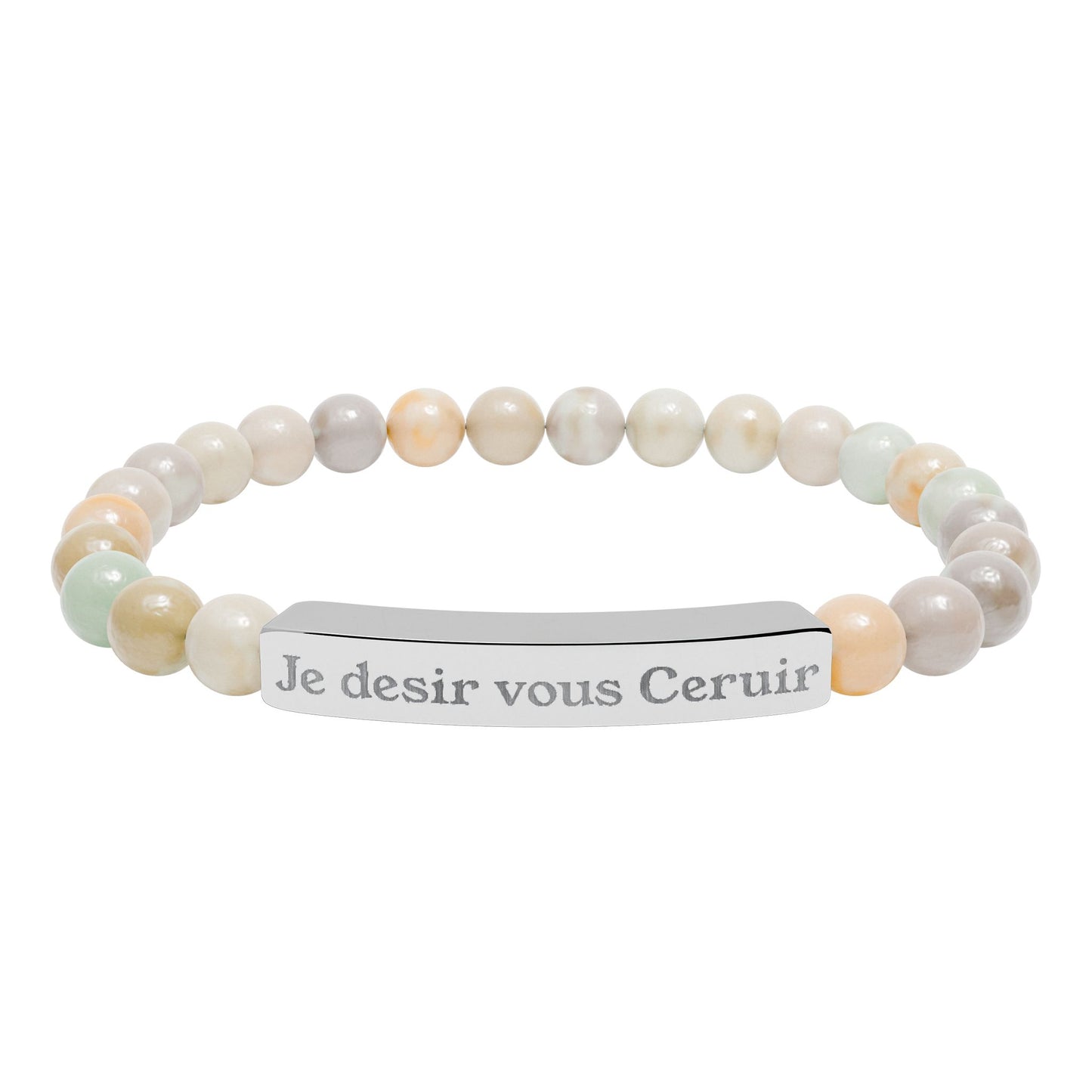 Je desir vous Ceruir Natural Stone Bead Bracelet
