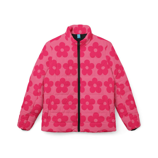 Pink Flowers Quilted Coat