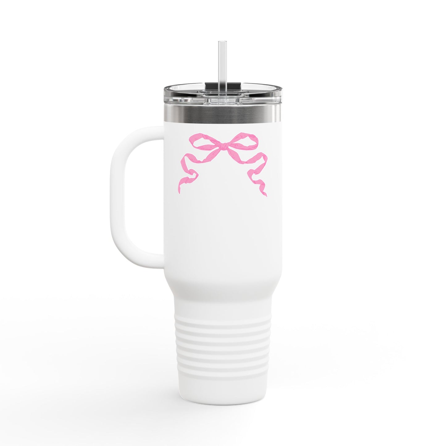 Pink Bow Insulated Tumbler