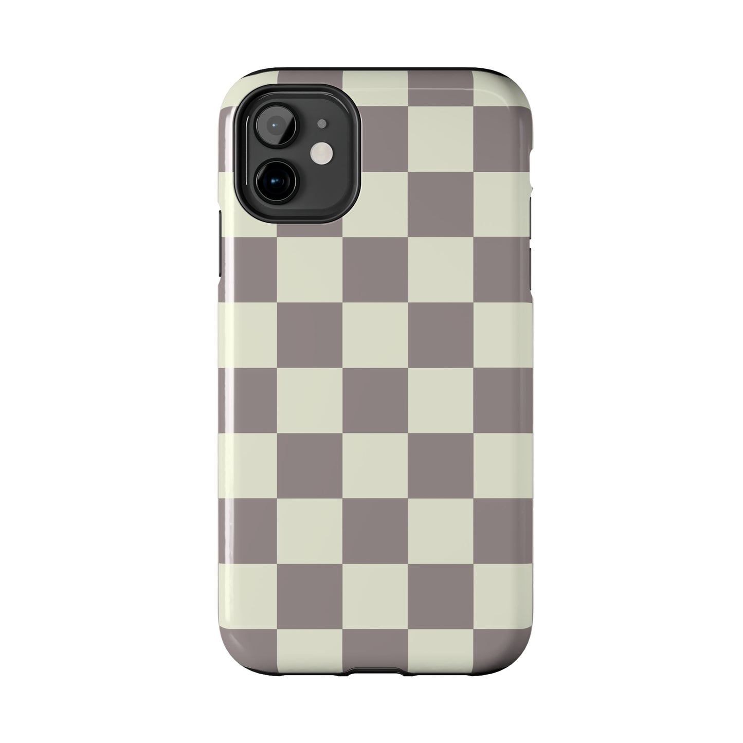 Checkerboard Tough Phone Case in Light