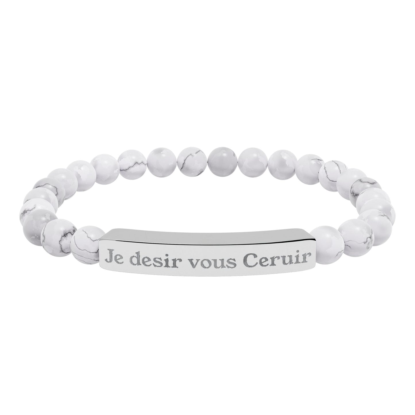 Je desir vous Ceruir Natural Stone Bead Bracelet