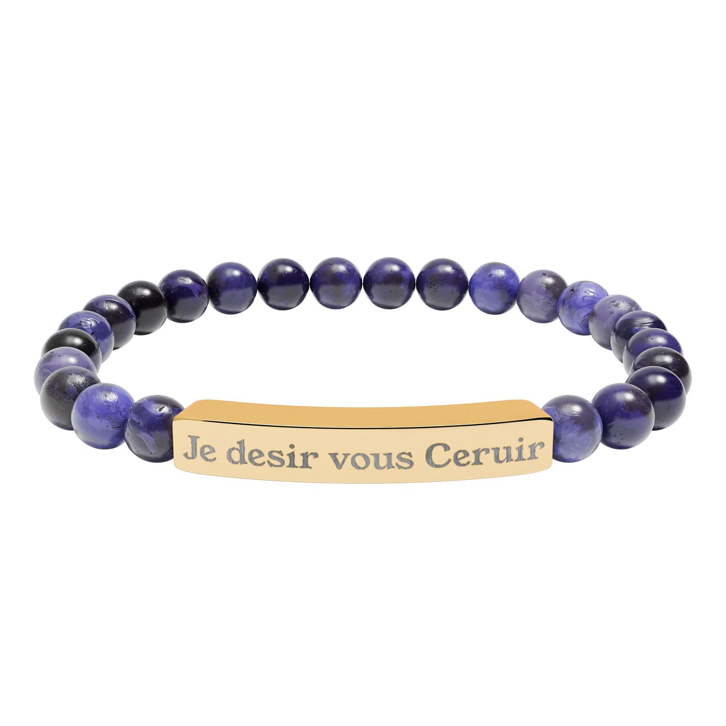 Je desir vous Ceruir Natural Stone Bead Bracelet