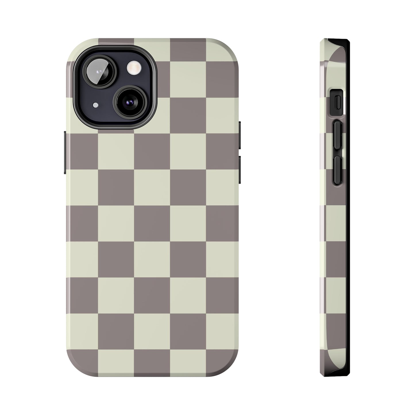 Checkerboard Tough Phone Case in Light