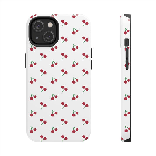 Cherry Print Tough Phone Case