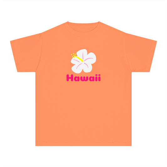 Hawaii White Hibiscus Baby Tee
