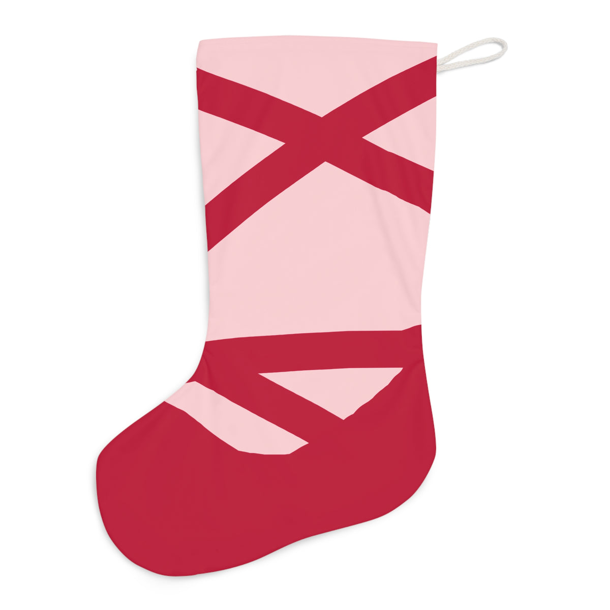 Red Ballet Slipper Christmas Stocking