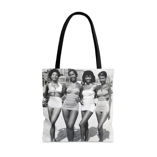 Four Black Women At The Beach Tote