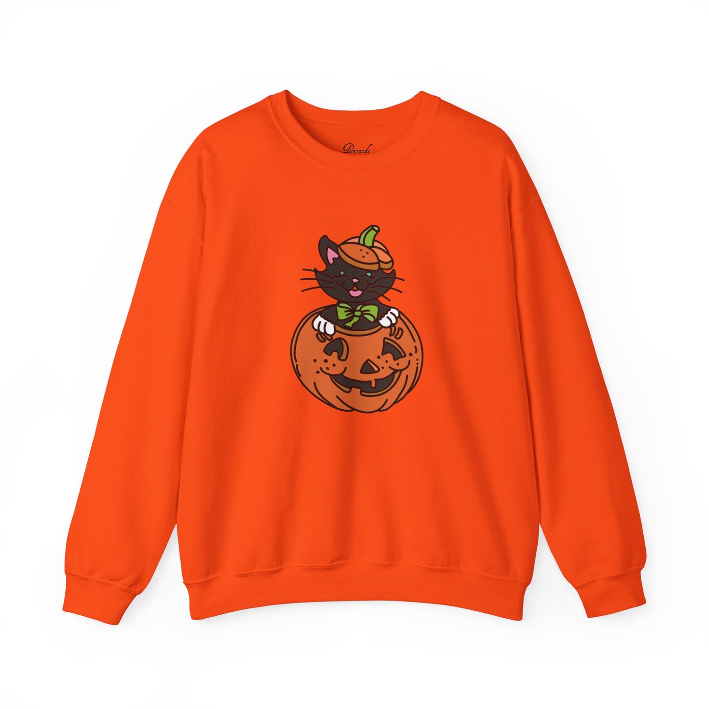 Kitten in a Pumpkin Sweatshirt