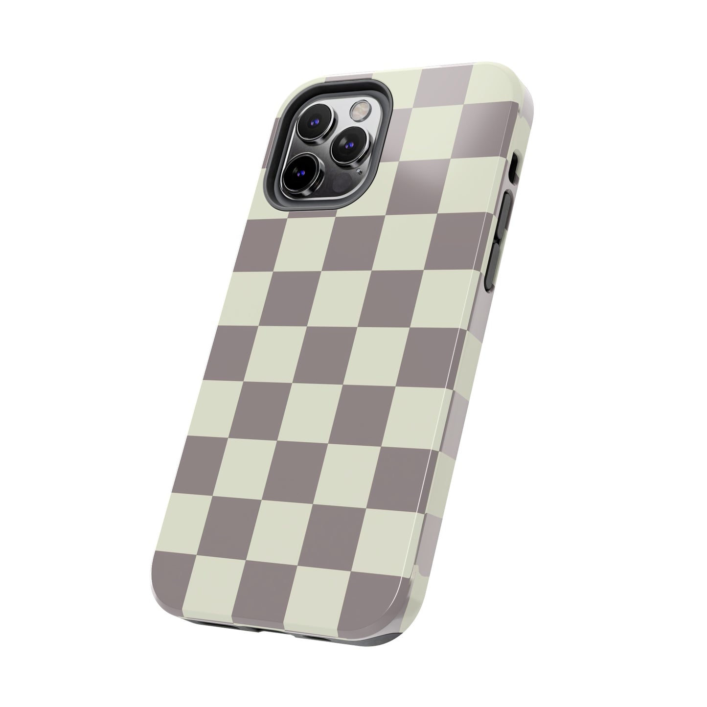 Checkerboard Tough Phone Case in Light