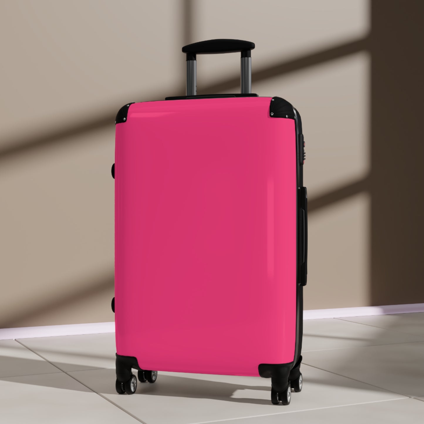 Neon Pink Suitcases