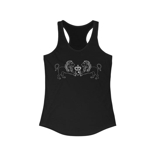 Lions and Heart Racerback Tank