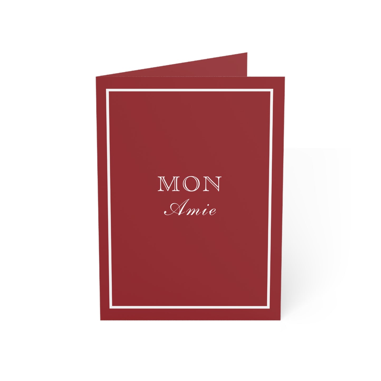 Mon Amie Cards in Red