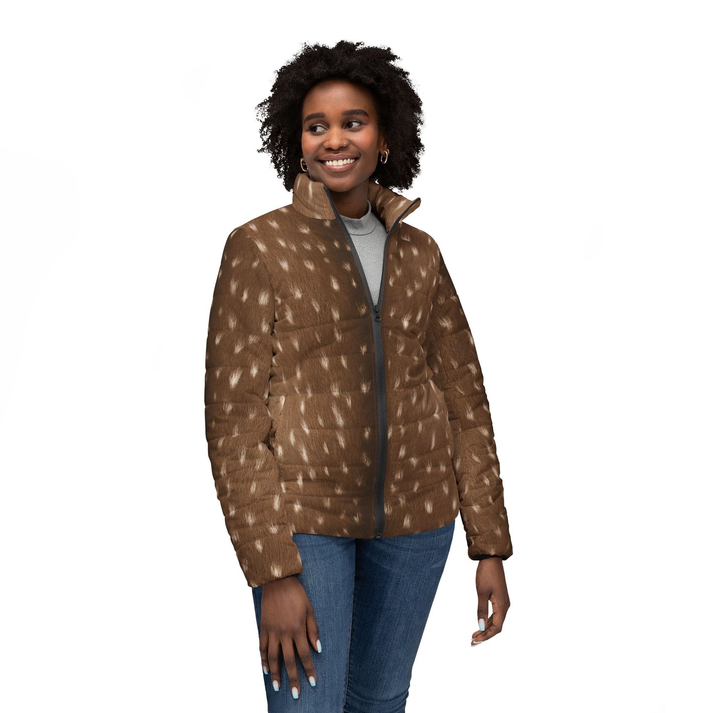 Fawn Spots Quilted Coat