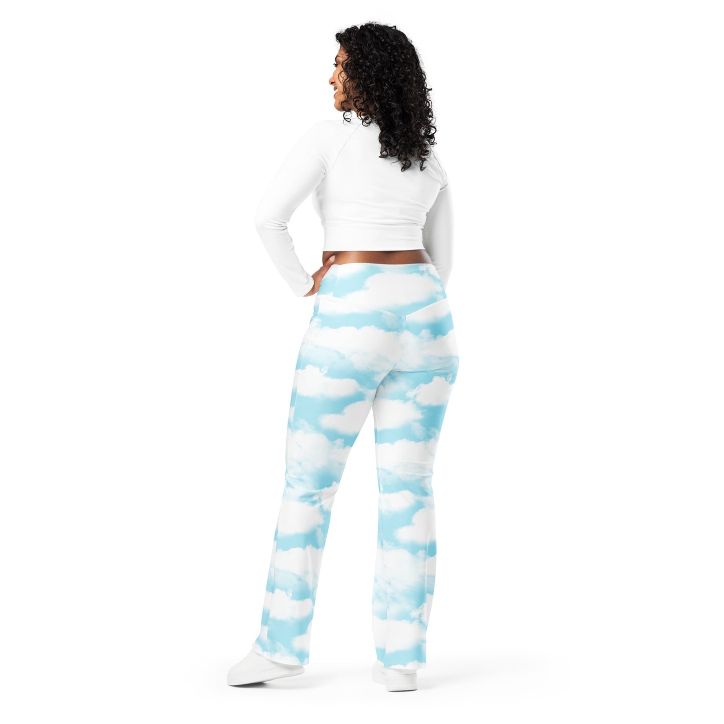 Cloud Print Flare Leggings