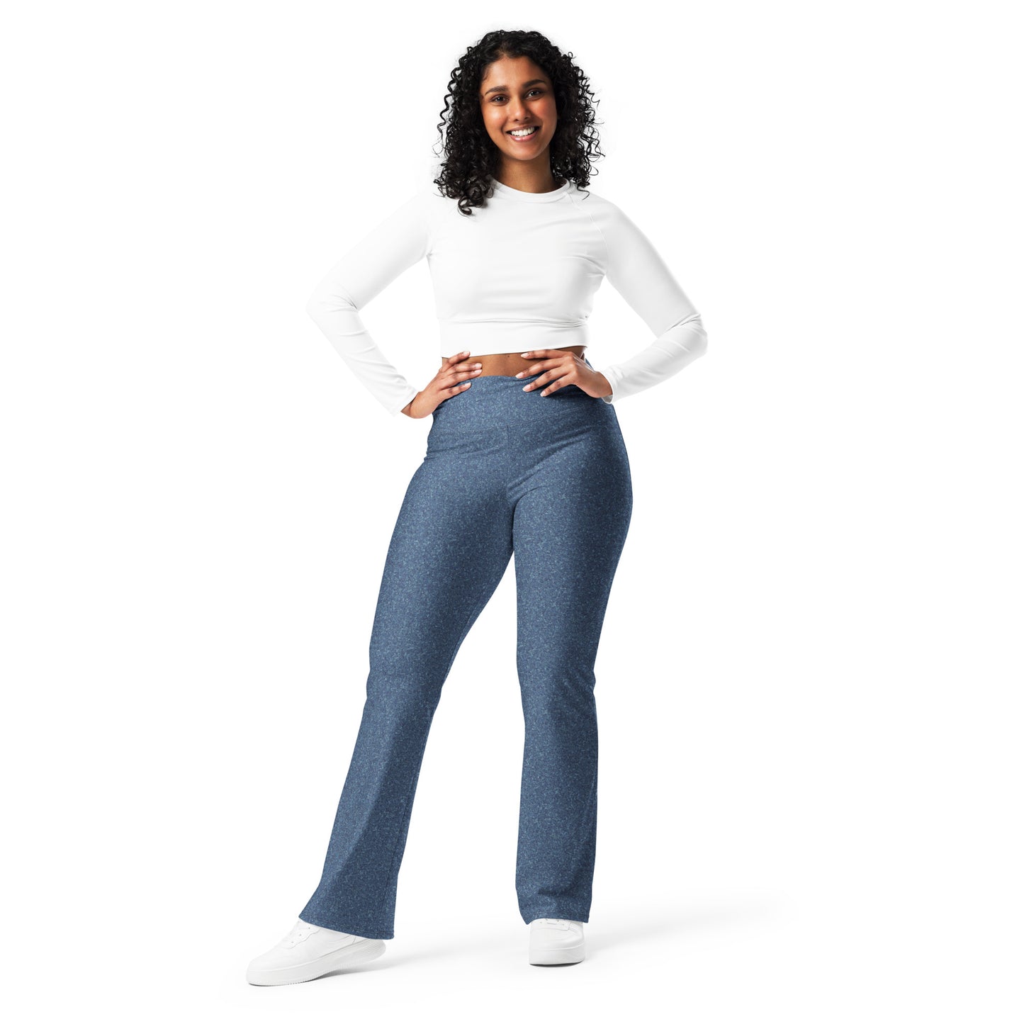 Denim Look Flare Leggings peroxidejuliet Denim Look Flare Leggings peroxidejuliet