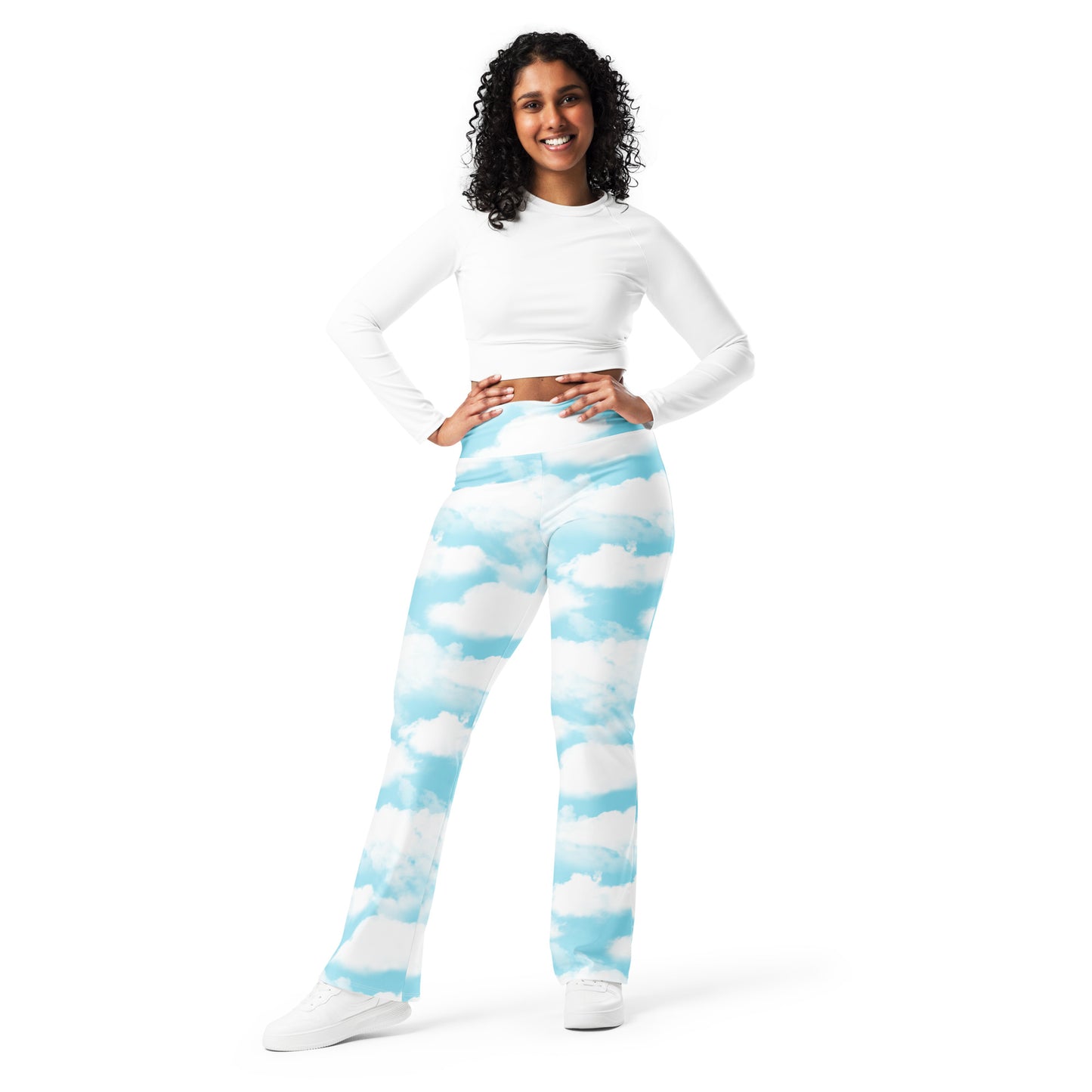 Cloud Print Flare Leggings