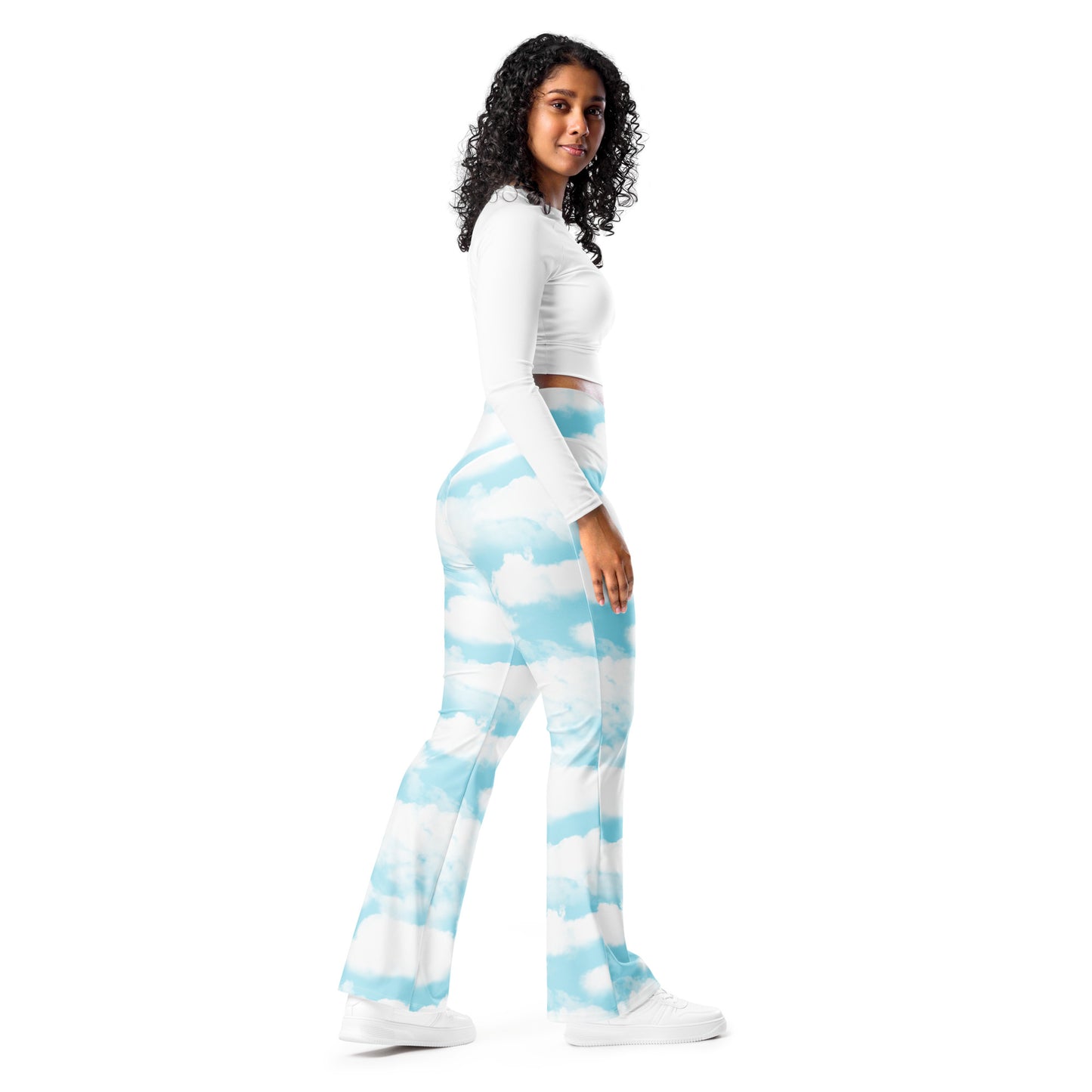 Cloud Print Flare Leggings