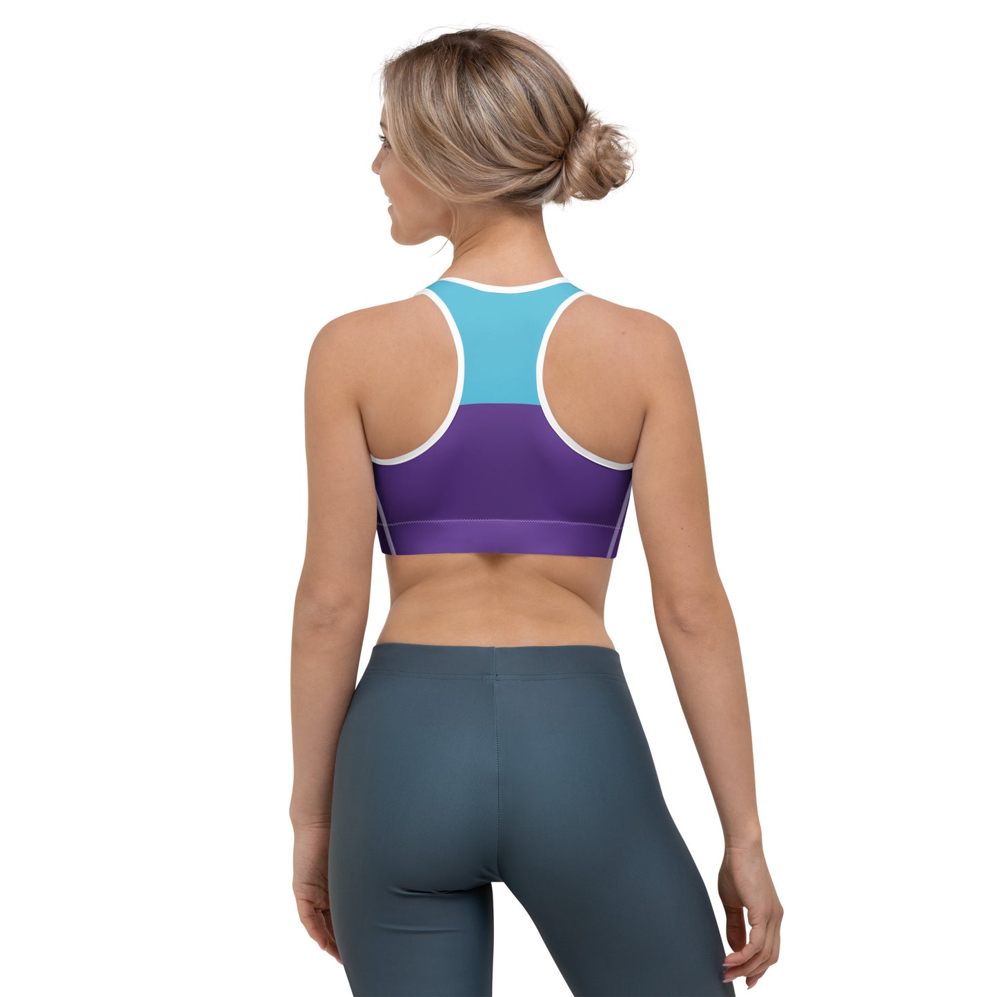 Orange Butterfly Sports Bra