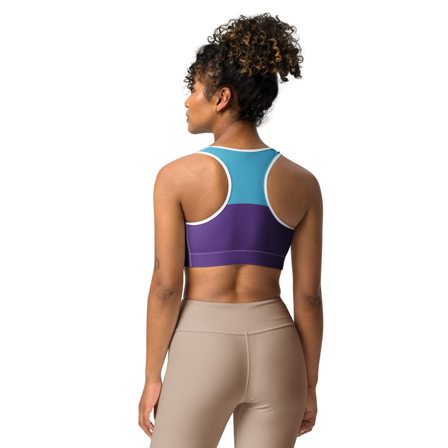 Orange Butterfly Sports Bra