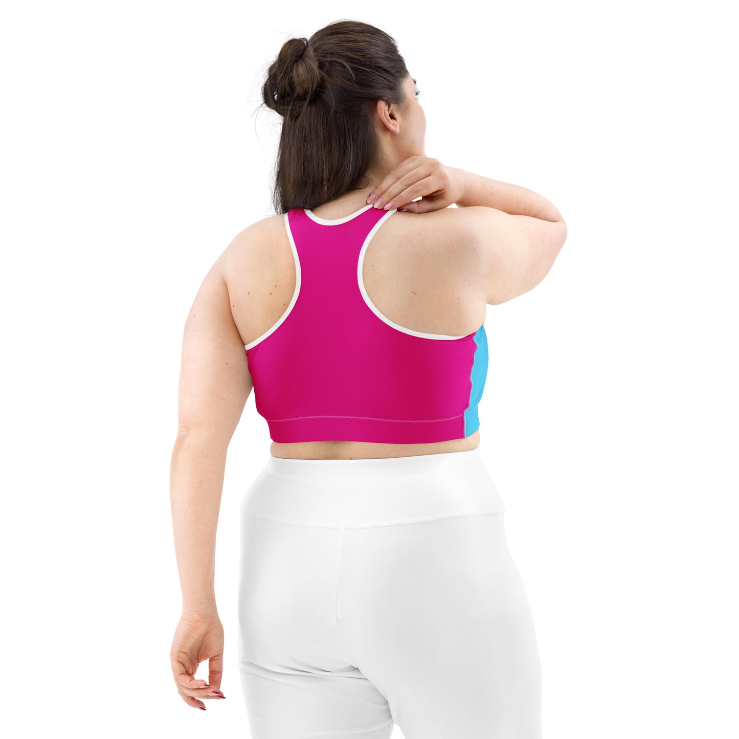 Purple Flower Sports Bra
