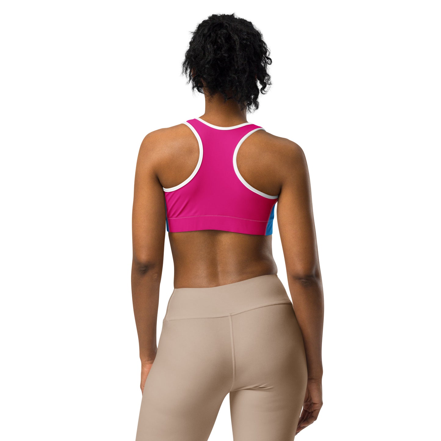 Purple Flower Sports Bra
