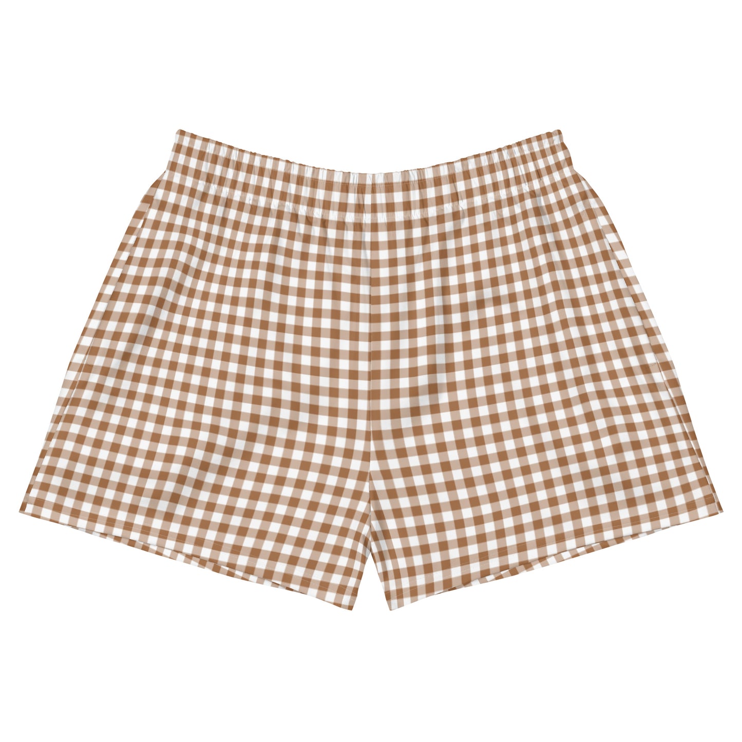 Brown Gingham Shorts