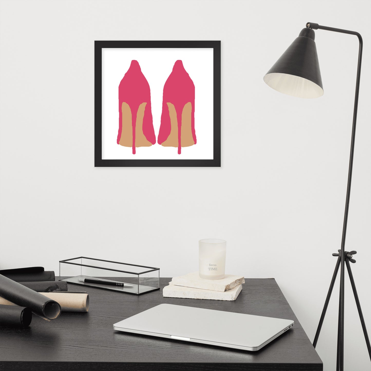 Pink High Heels Framed Print