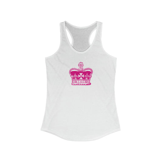 Pink Crown Racerback Tank