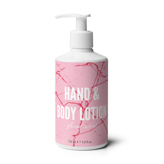 Pink Marble Floral Hand & Body Lotion