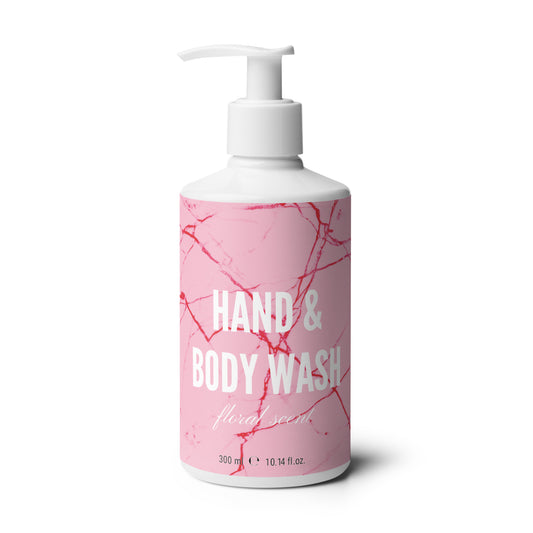 Pink Marble Floral Hand & Body Wash