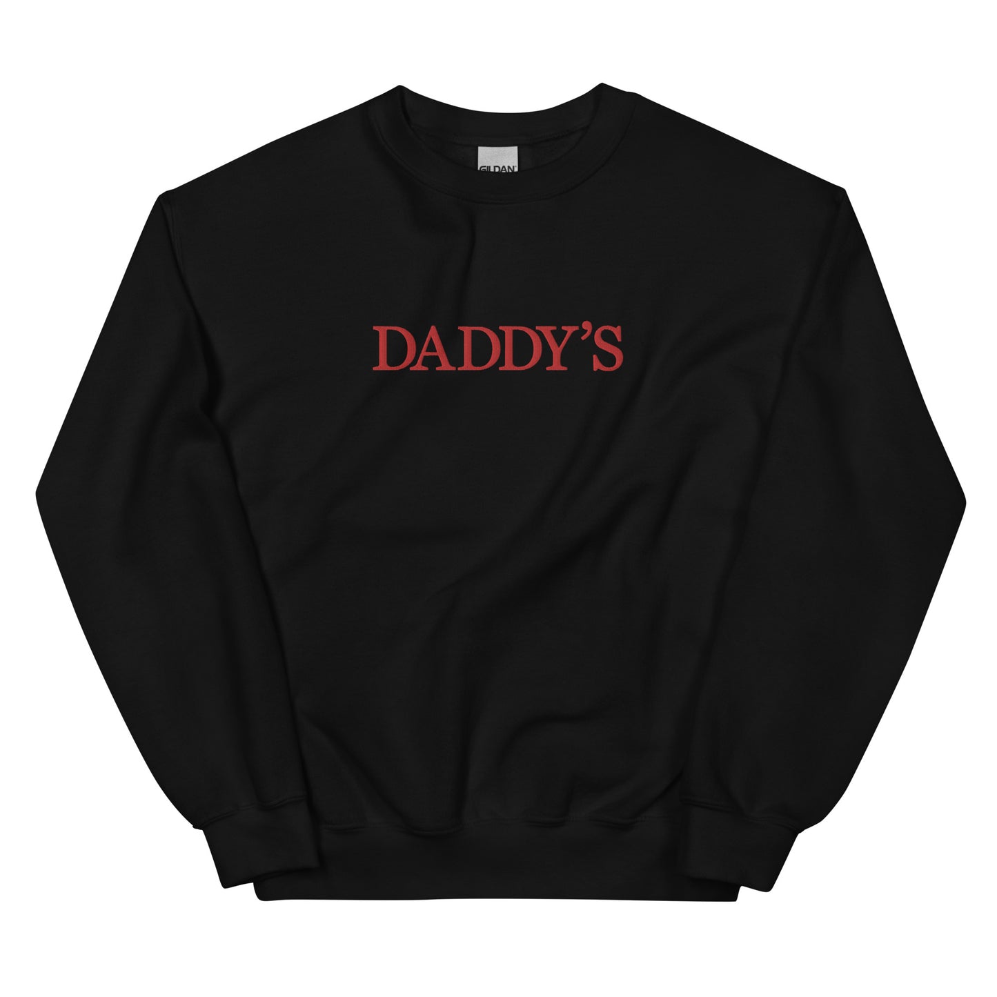 Daddy's Embroidered Sweatshirt in Red