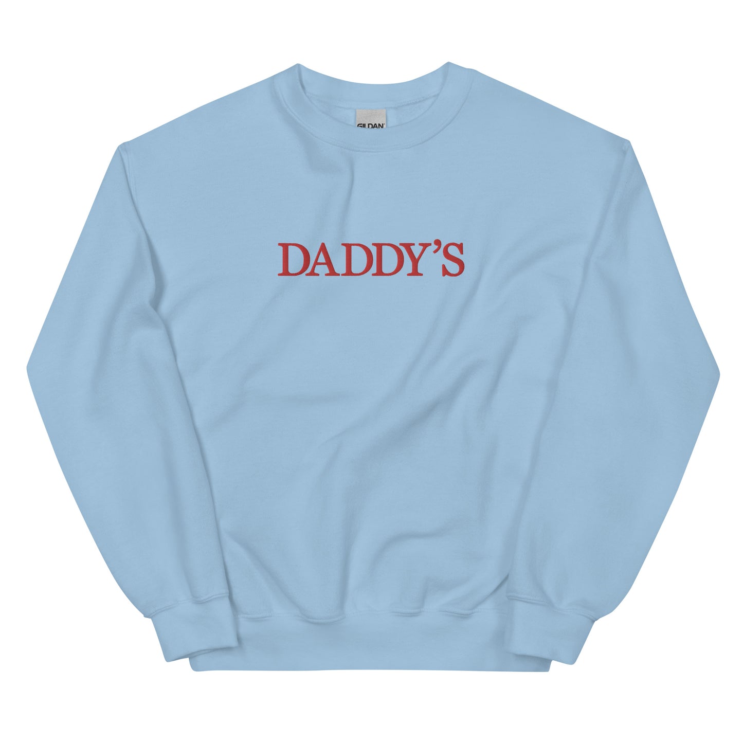 Daddy's Embroidered Sweatshirt in Red