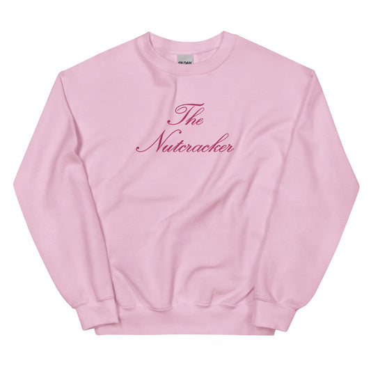 The Nutcracker Embroidered Sweatshirt in Pink