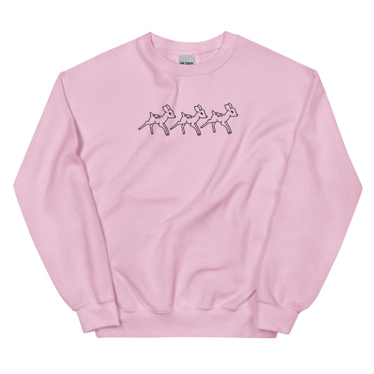 Three Fawns Embroidered Sweatshirt