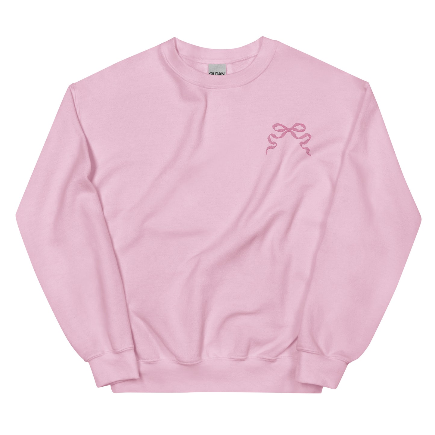 Coquette Bow Embroidered Sweatshirt