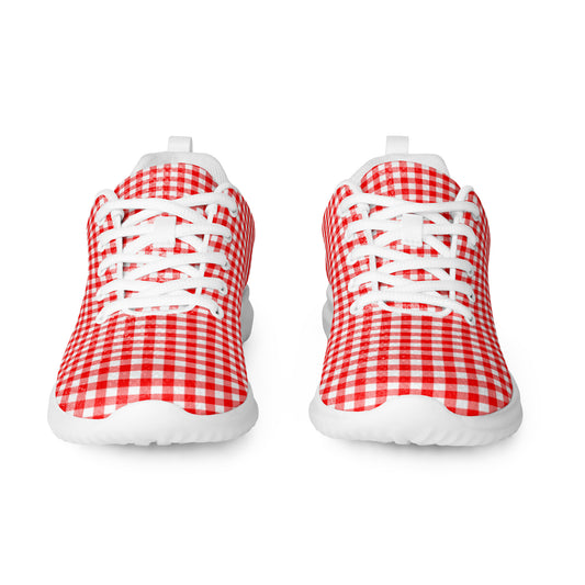 Red Gingham Sneakers
